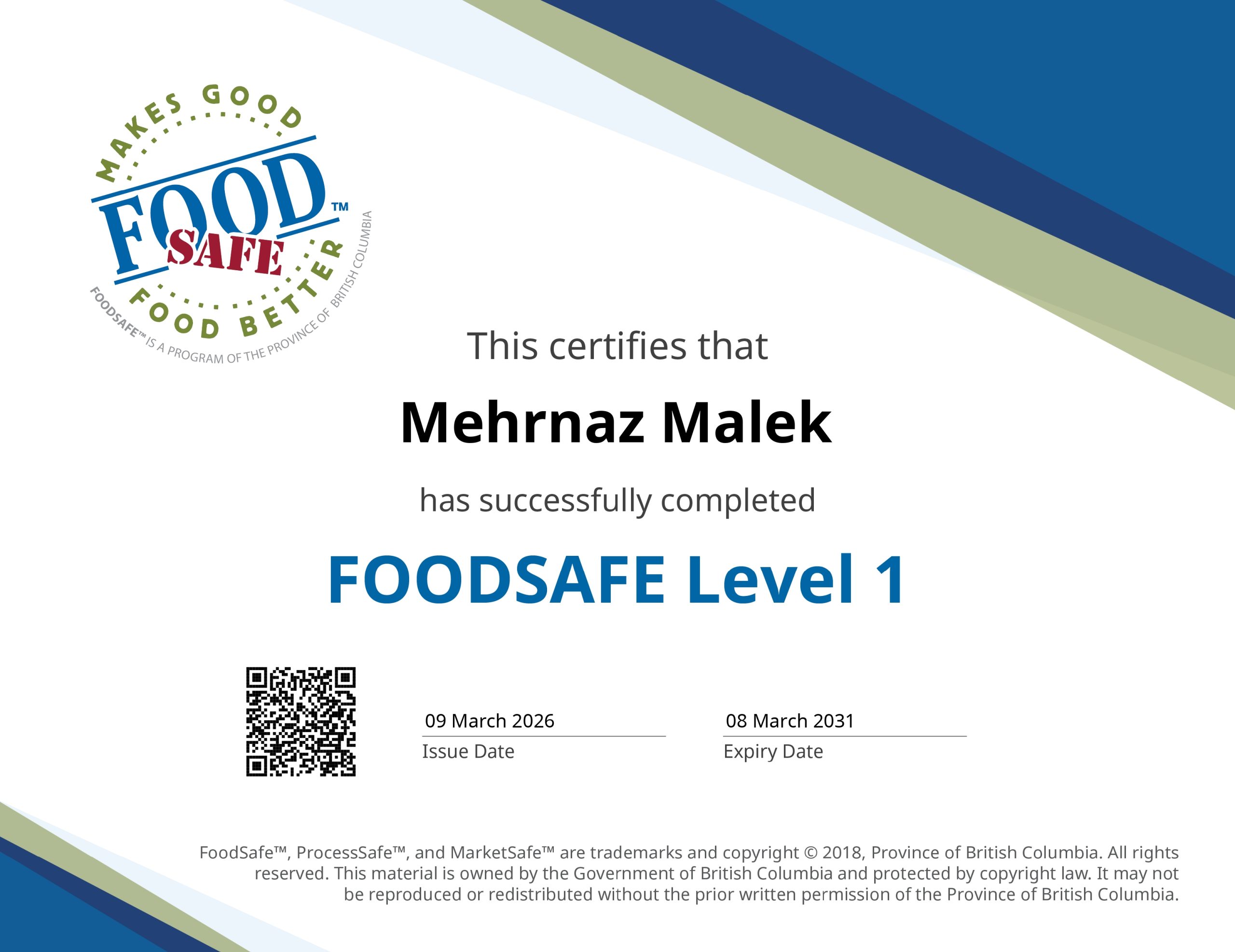 Foodsafe L1
